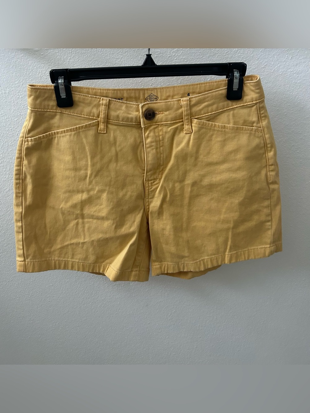 St. John's Bay Mustard Yellow Denim Shorts